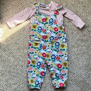 Baby Boden jumpsuit and long sleeve shirt